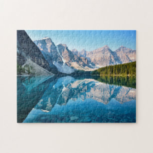 Quebra-cabeça Lago Moraine no Parque Nacional Banff do Canadá