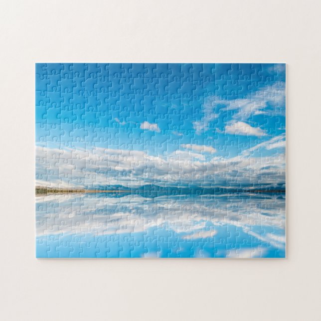 Quebra-cabeça Lago Ohau Nova Zelândia (Horizontal)