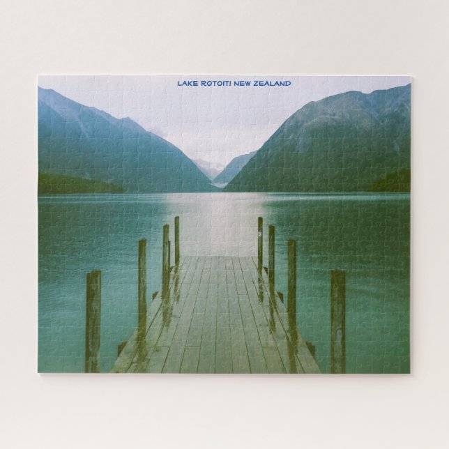 Quebra-cabeça Lago Rotoiti Nova Zelândia (Horizontal)