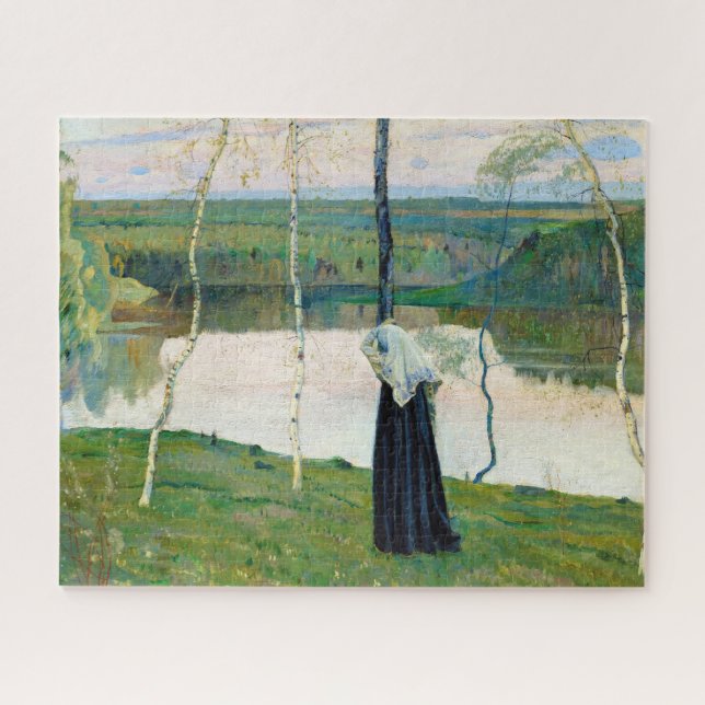 Quebra-cabeça Lago Sacred por Mikhail Nesterov (Horizontal)
