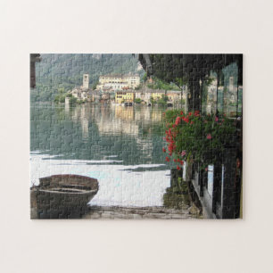 Quebra-cabeça Lago Scenic Orta, Itália