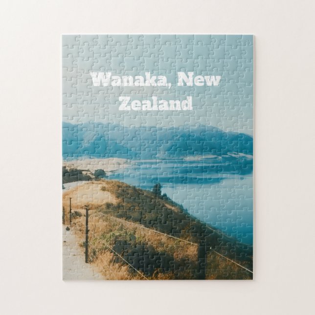 Quebra-cabeça Lago Wanaka, Ilha do Sul, Nova Zelândia (Vertical)