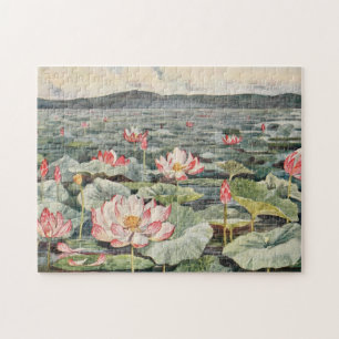 Quebra-cabeça Lagoa de Lotus coreana do palácio