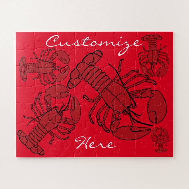 Quebra-cabeça Lagosta Vermelha Lagosta Thunder_Cove (Horizontal)