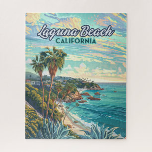 Quebra-cabeça Laguna Beach California Orange County Vintage