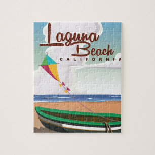 Quebra-cabeça Laguna Beach Viagens vintage