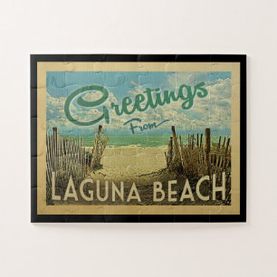 Quebra-cabeça Laguna Beach Viagens vintage