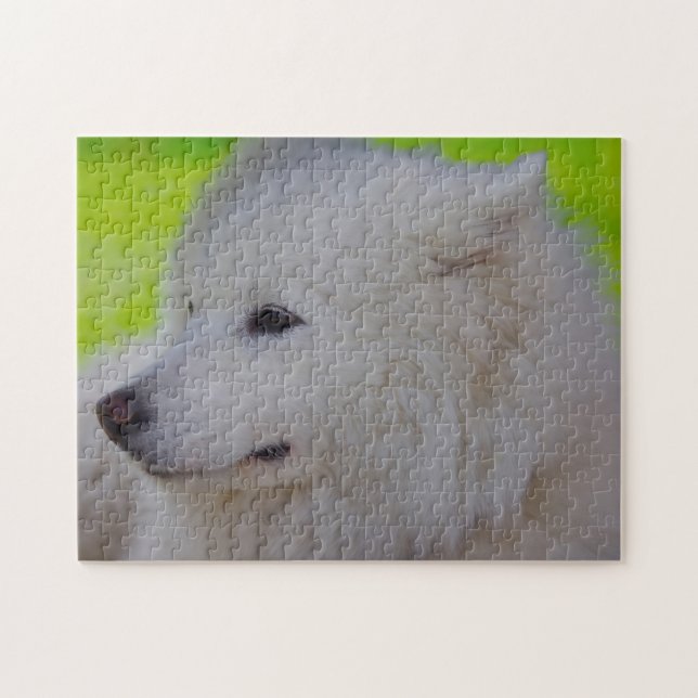 Quebra-cabeça Laika Dog Jigsaws. (Horizontal)