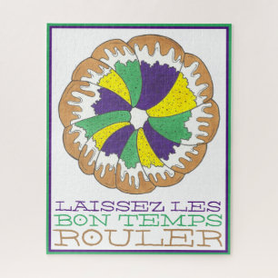 Quebra-cabeça Laissez Les Bon Temps Rouler Mardi Gras King Cake