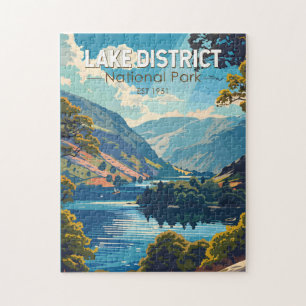 Quebra-cabeça Lake District National Park England Viagem Art