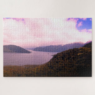 Quebra-cabeça Lake Hauroko Panorama & Nova Zelândia /PART.2
