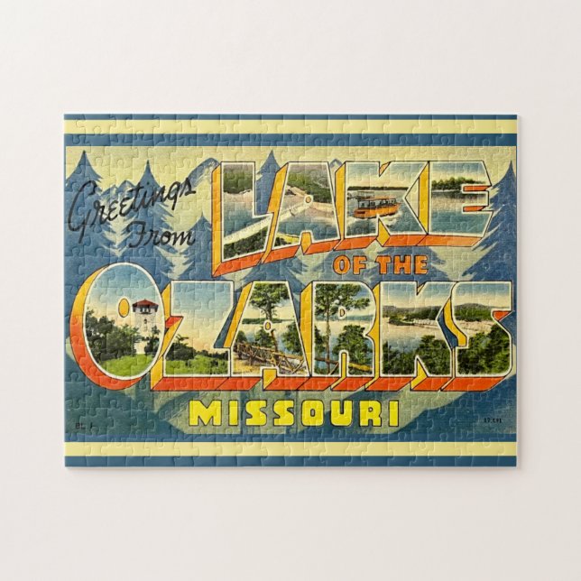 Quebra-cabeça Lake of the Ozarks Postcard 11x14 (Horizontal)