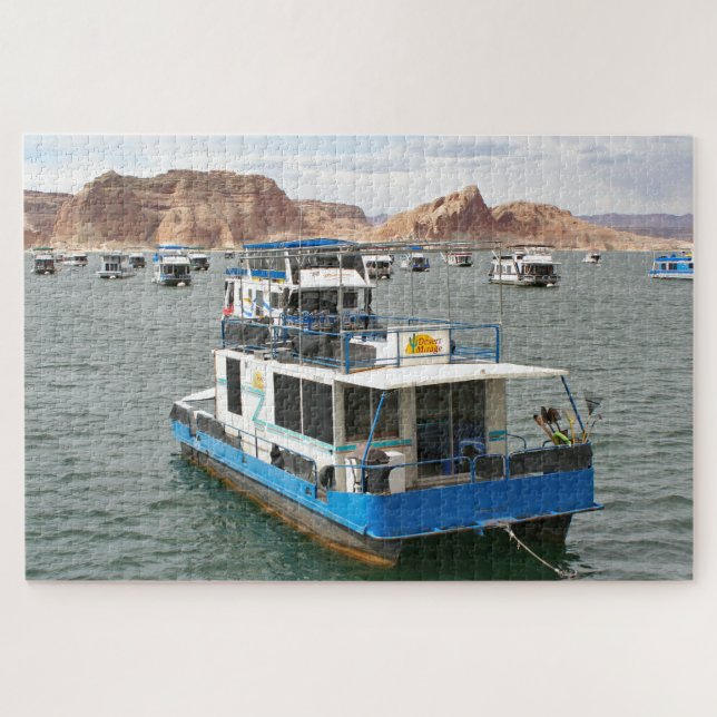 Quebra-cabeça Lake Powell Houseboat, Arizona, EUA 2 (Horizontal)