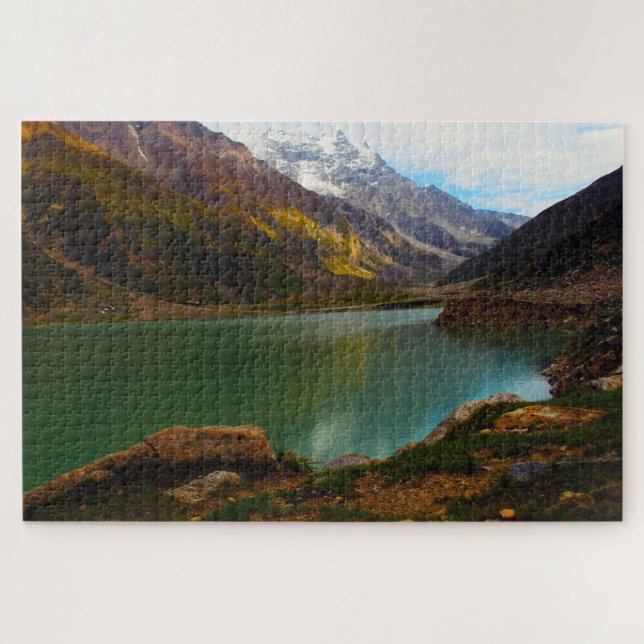 Quebra-cabeça Lake Saiful Muluk Pakistan. Jigsaw Puzzle (Horizontal)