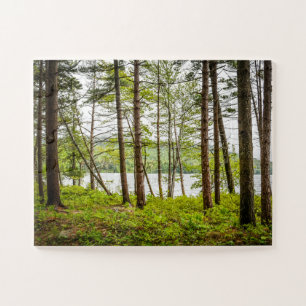 Quebra-cabeça Lakeside Woods em Maine de Oversize