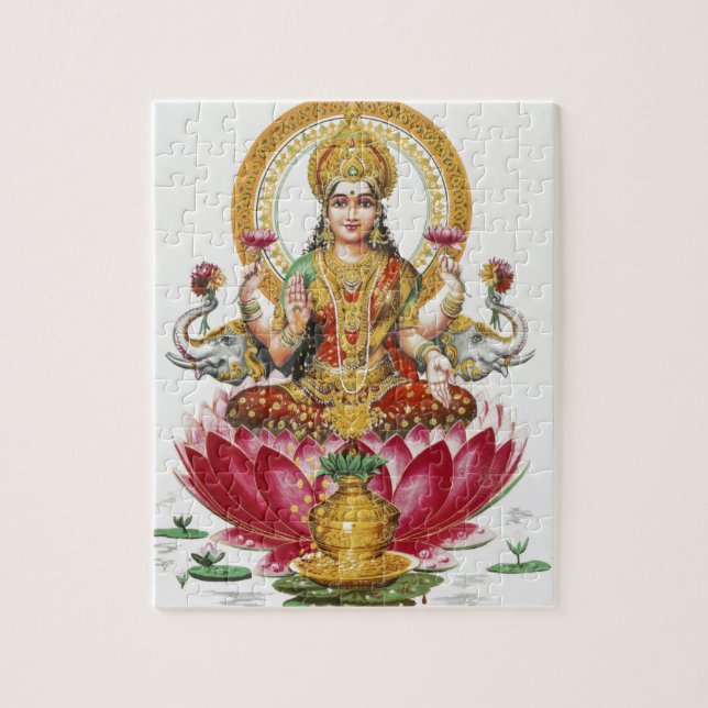Quebra-cabeça Lakshmi Hindu Goddese (Vertical)