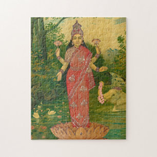 Quebra-cabeça Lakshmi por Raja Ravi Varma