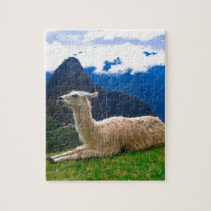 Quebra-cabeça Lama em Machu Picchu