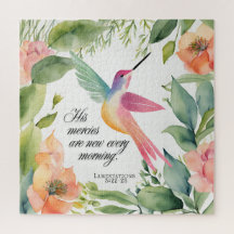 Lamentações 3:22-23 Beija-flor Cristão