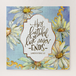 Quebra-cabeça Lamentações 3:22 Seu Amor Fiel Nunca Termina