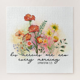 Quebra-cabeça Lamentações 3:23 Seus Compaixões Novamente Todas A