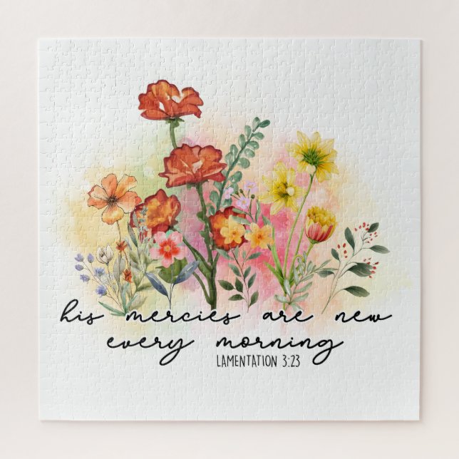 Quebra-cabeça Lamentações 3:23 Seus Compaixões Novamente Todas A (Vertical)