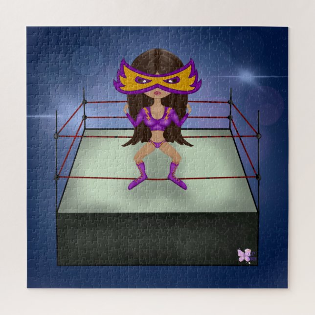 Quebra-cabeça Lâmpada Roxo Lâmpada luchadora (Vertical)