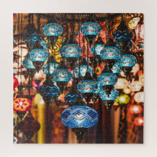 Quebra-cabeça Lâmpadas turcas: arte mosaica de vidro