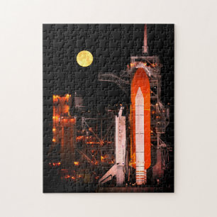 Quebra-cabeça Lançamento do vaivém espacial da NASA na noite