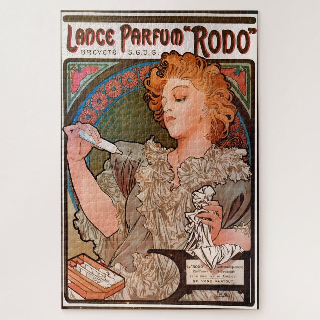 Quebra-cabeça Lance de perfume Rodo por Alphonse Mucha (Vertical)