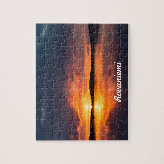 Quebra-cabeça Lapland Sunset (Vertical)