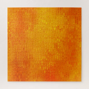 Quebra-cabeça Laranja abstrato Mosaico: Brilho