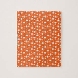 Quebra-cabeça Laranja da bandeira da lua do Palmetto de South