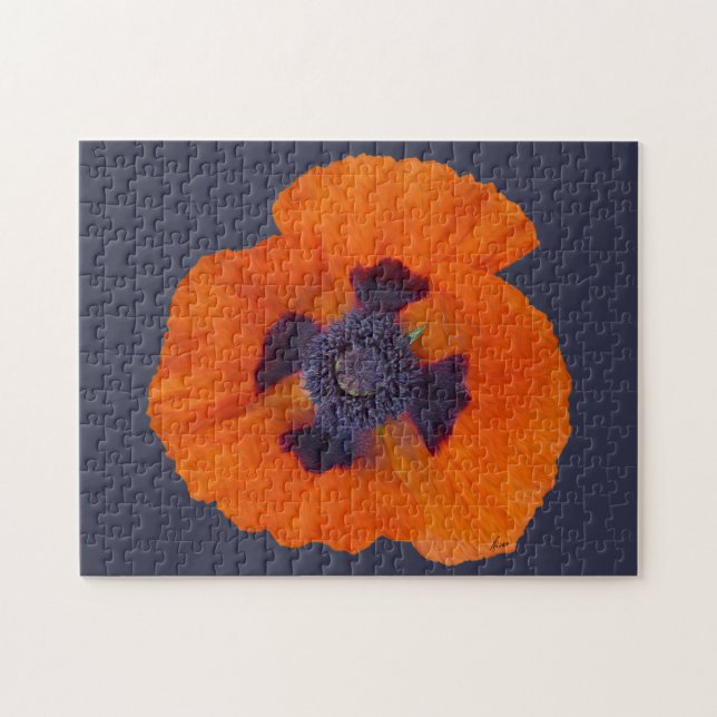 Quebra-cabeça Laranja Escarlate Poppy 1 (Horizontal)