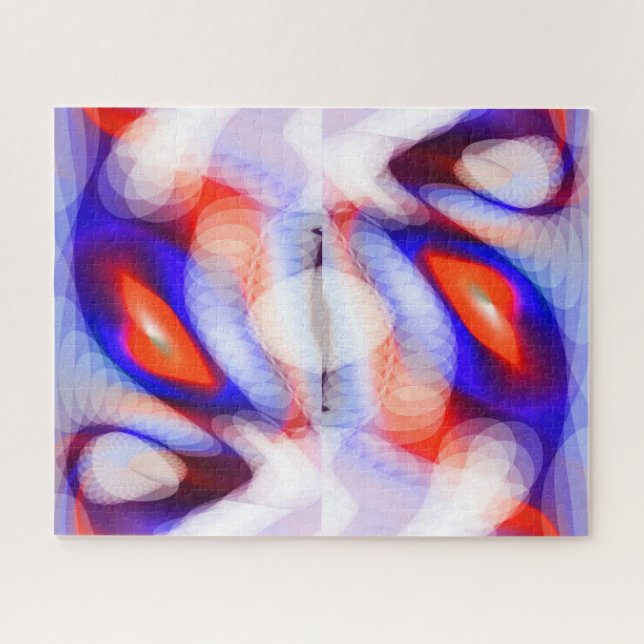 Quebra-cabeça Laranja, luz de Natal festiva (Horizontal)