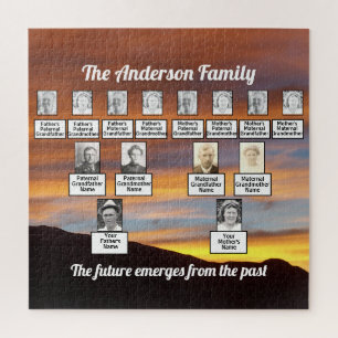 Quebra-cabeça Laranjeira Por Trás Das Montanhas, Citação Da Árvo