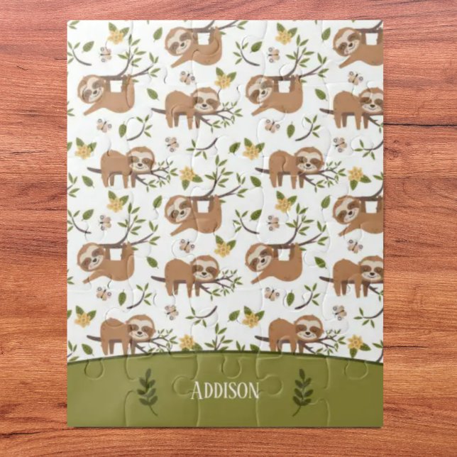 Quebra-cabeça Largas bonitas que dormem em ramificações de árvor (Criador carregado)