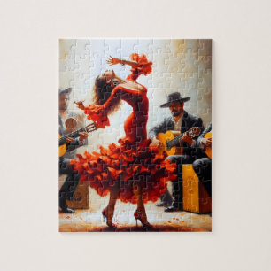 Quebra-cabeça Latina Latina Flamenco Espanhola Mexicana