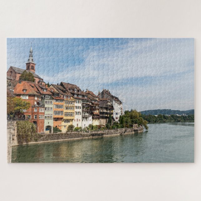 Quebra-cabeça Laufenburg Suíça  (Horizontal)