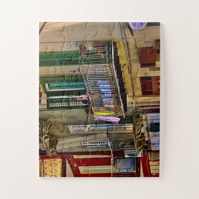 Quebra-cabeça Laundry on the Balcony in Sicily (Vertical)