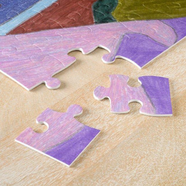 Quebra-cabeça "Lavanda" Arte Abstrato (Lateral)
