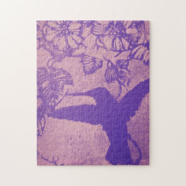 Quebra-cabeça Lavanda de beija-flores (Vertical)