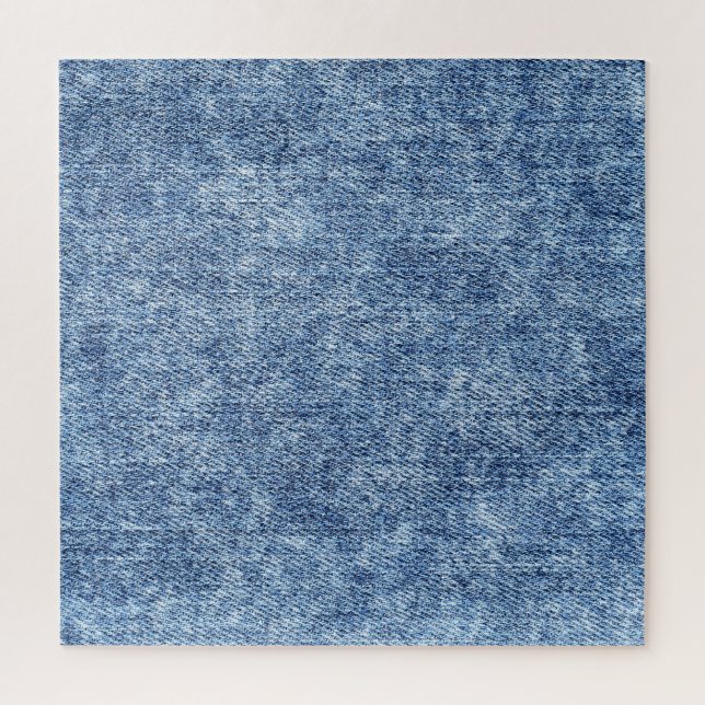 Quebra-cabeça Lave com ácido o denim azul, textura próxima. (Vertical)