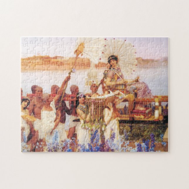 Quebra-cabeça Lawrence Alma Tadema encontrar de Moses (Horizontal)