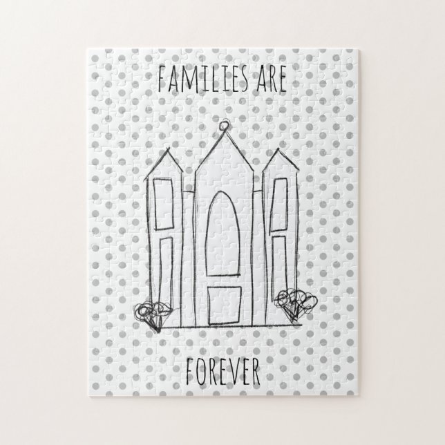 Quebra-cabeça LDS Salt Lake City Temple simples mormon moderno (Vertical)