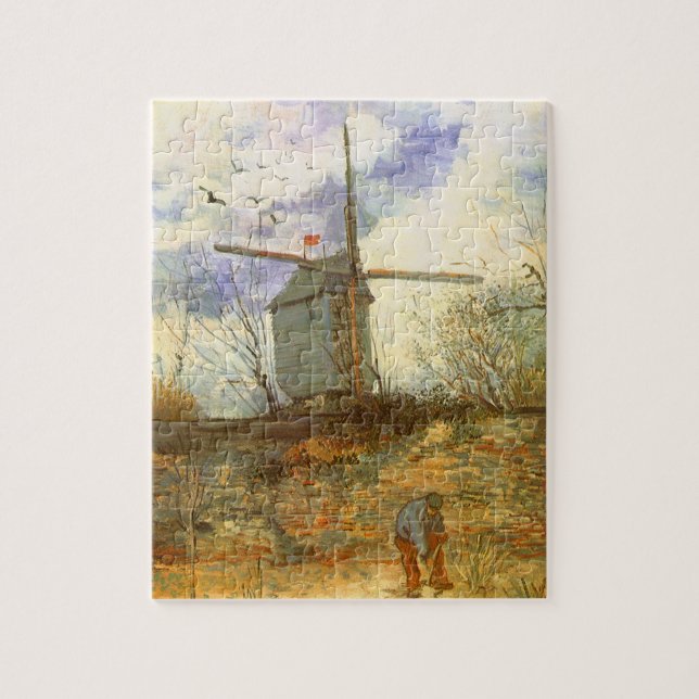 Quebra-cabeça Le Moulin Galette por Vincent van Gogh, Windmills (Vertical)