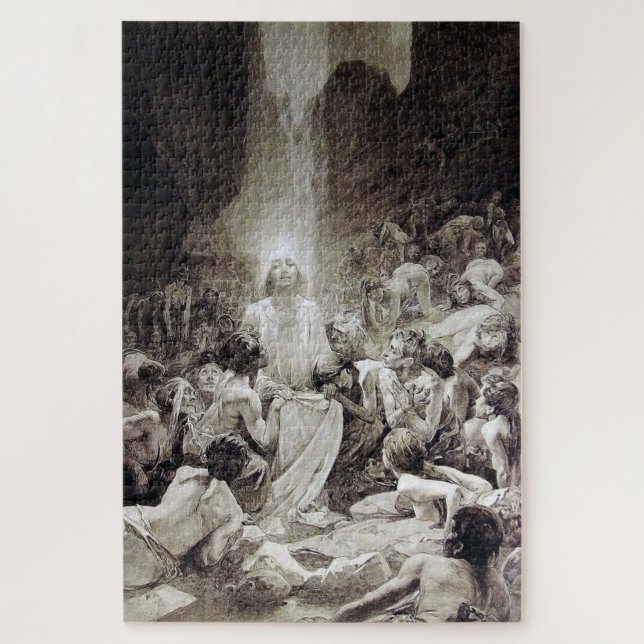 Quebra-cabeça Le Pater - Página Ilustrada de Alphonse Mucha E3 (Vertical)