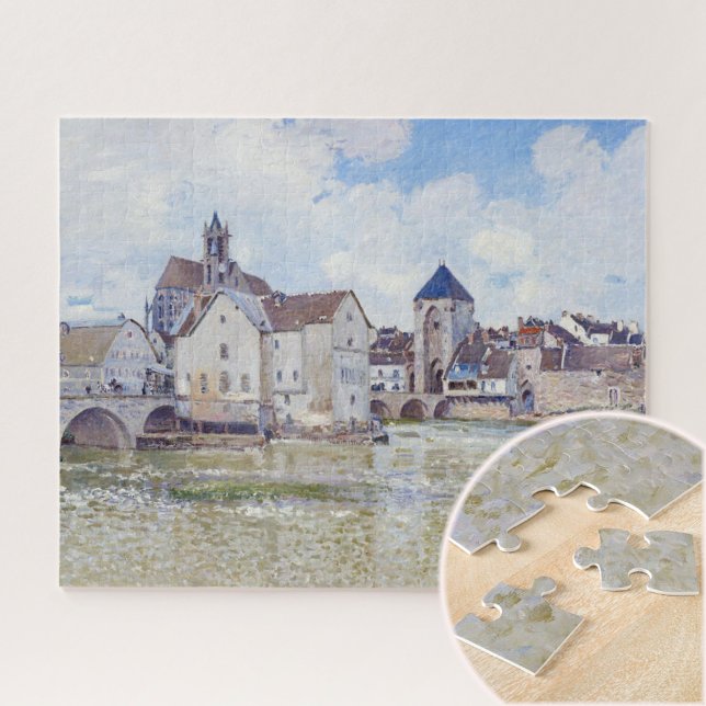 Quebra-cabeça Le Pont de Moret, Alfred Sisley (Criador carregado)