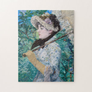 Quebra-cabeça Le Printemps Manet Impressionist Art Painting