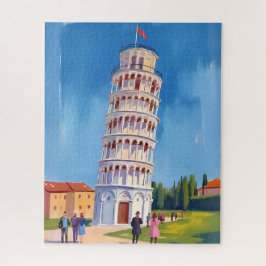 Quebra-cabeça Leaning Tower of Pisa Italy Painting